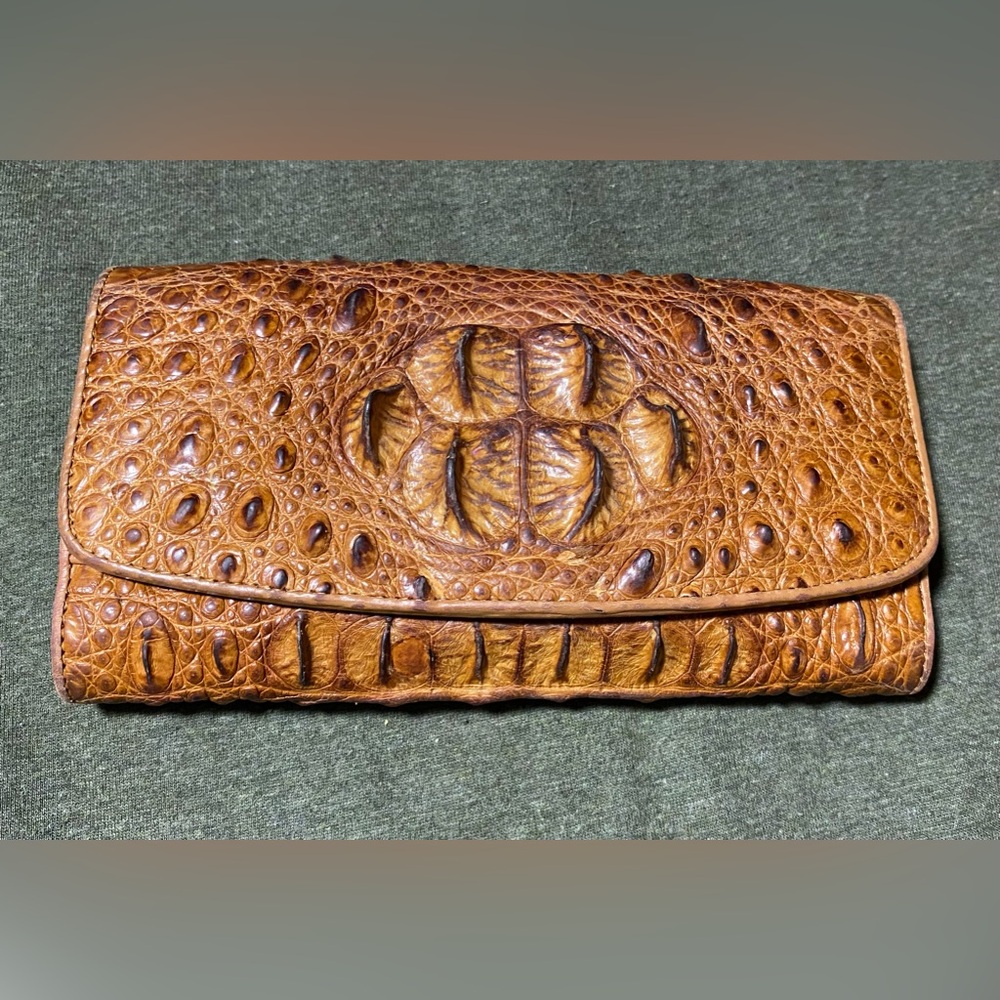Real crocodile wallet.